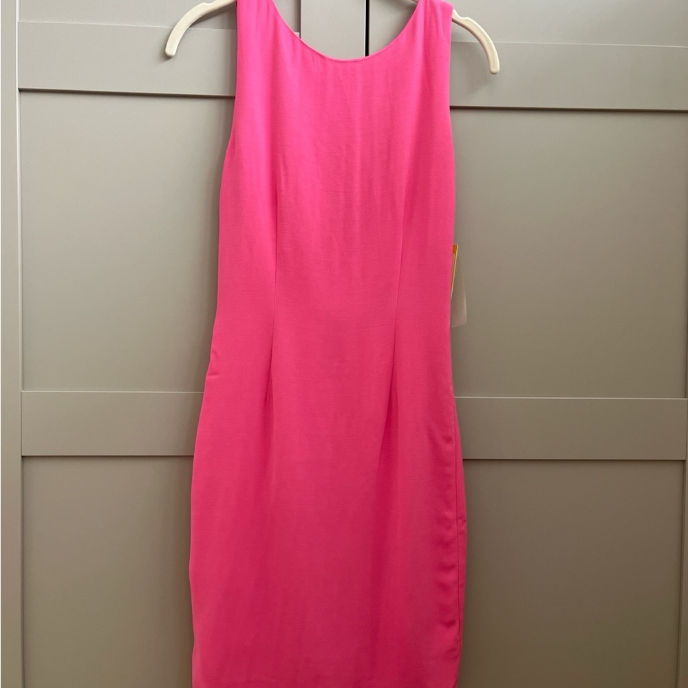 Alice + Olivia Vibrant Pink Backless Dress